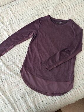 Under Armour Women's Plum Long-Sleeve Layered Performance Tee